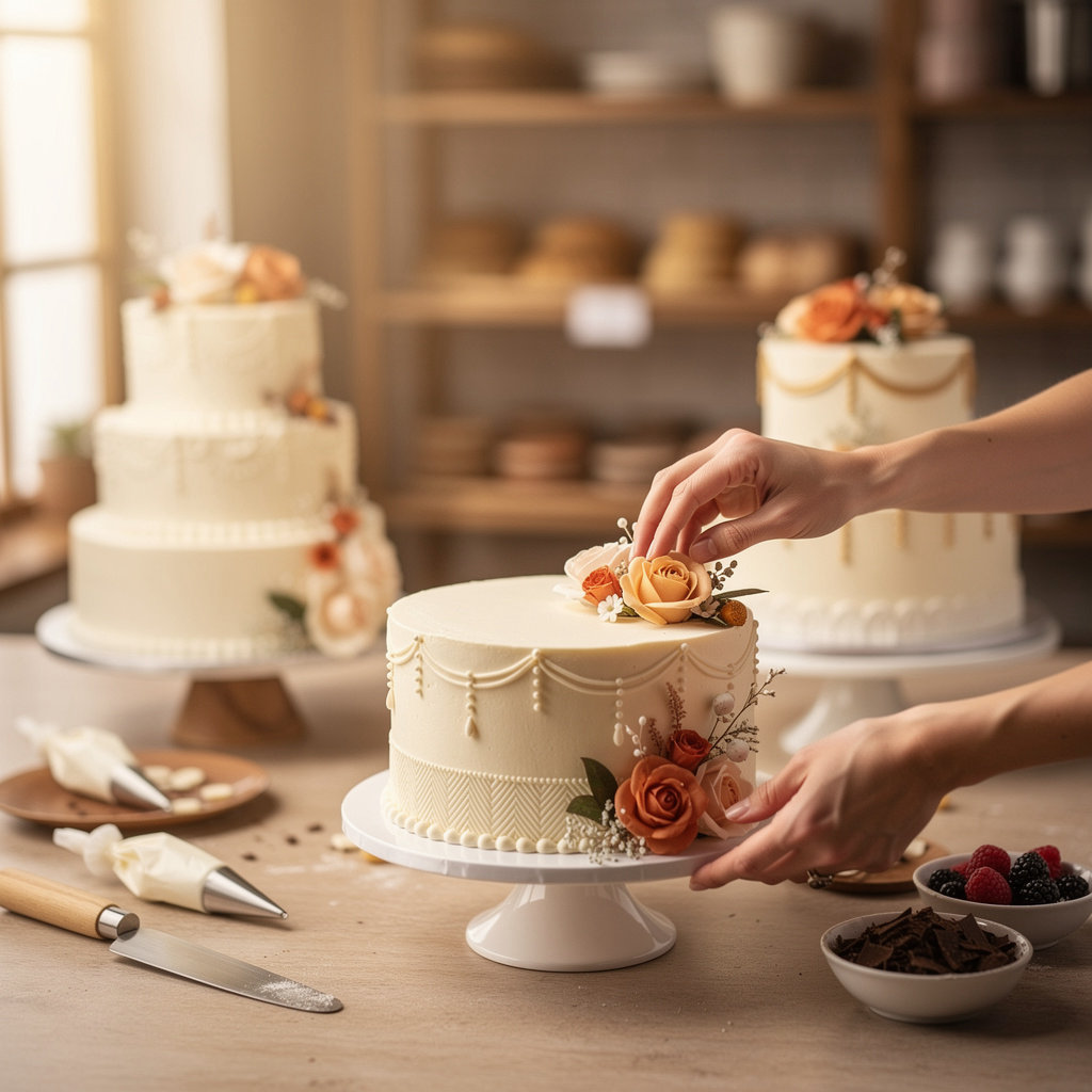 Sunrise Bakery custom decorated celebration cakes with personalized designs in Portland
